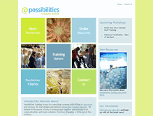 Tablet Screenshot of possibilitiestraining.com